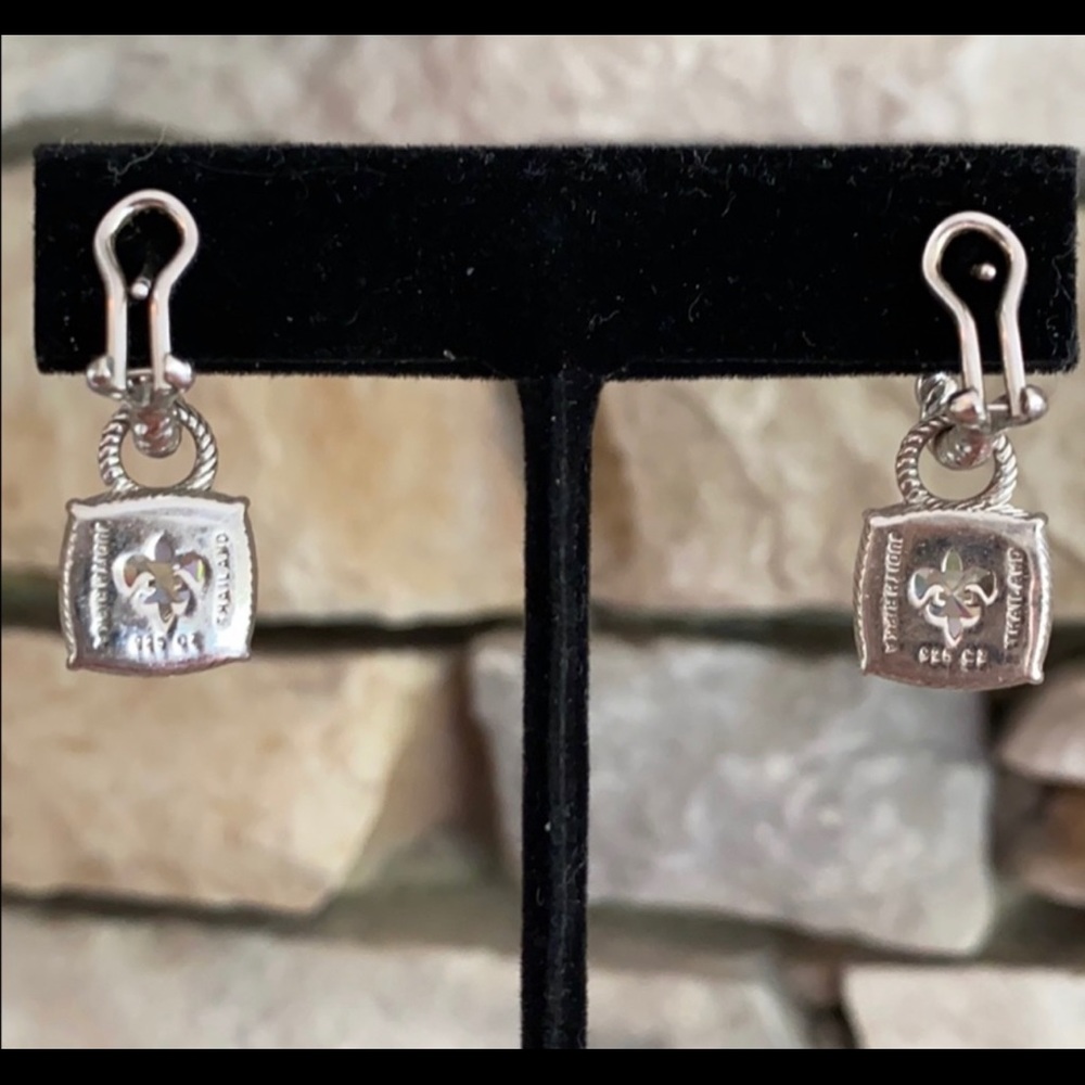 Judith Ripka SS earrings - Picture 3 of 7